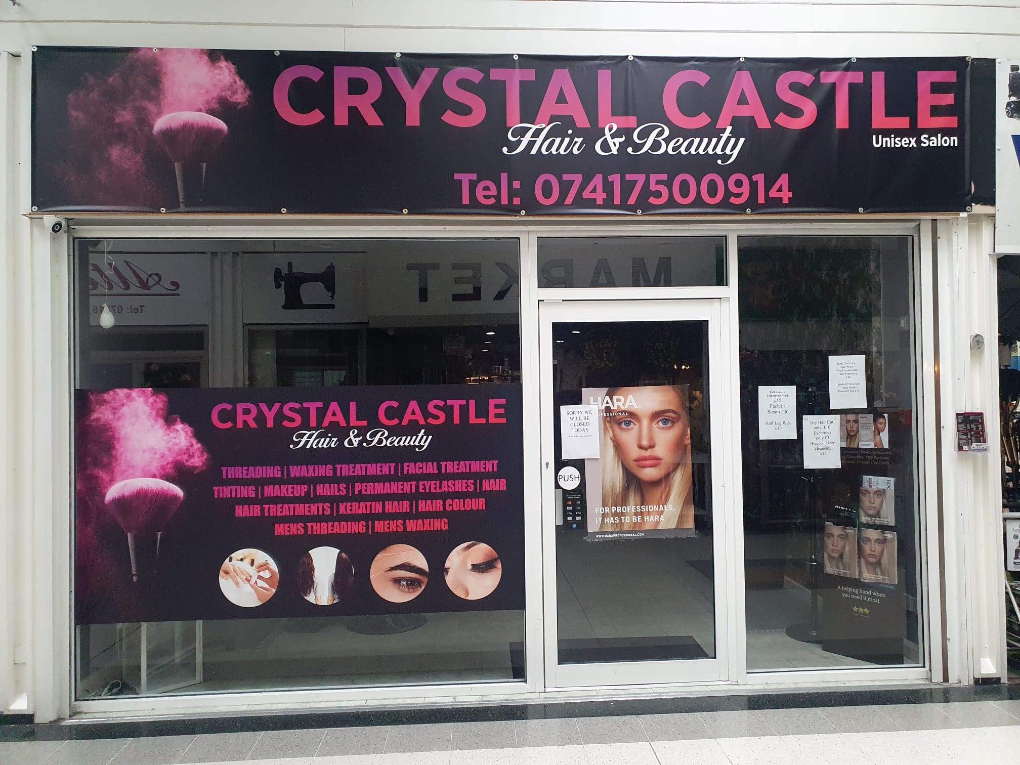 Crystal Castle Kings Square SC will be closed today
