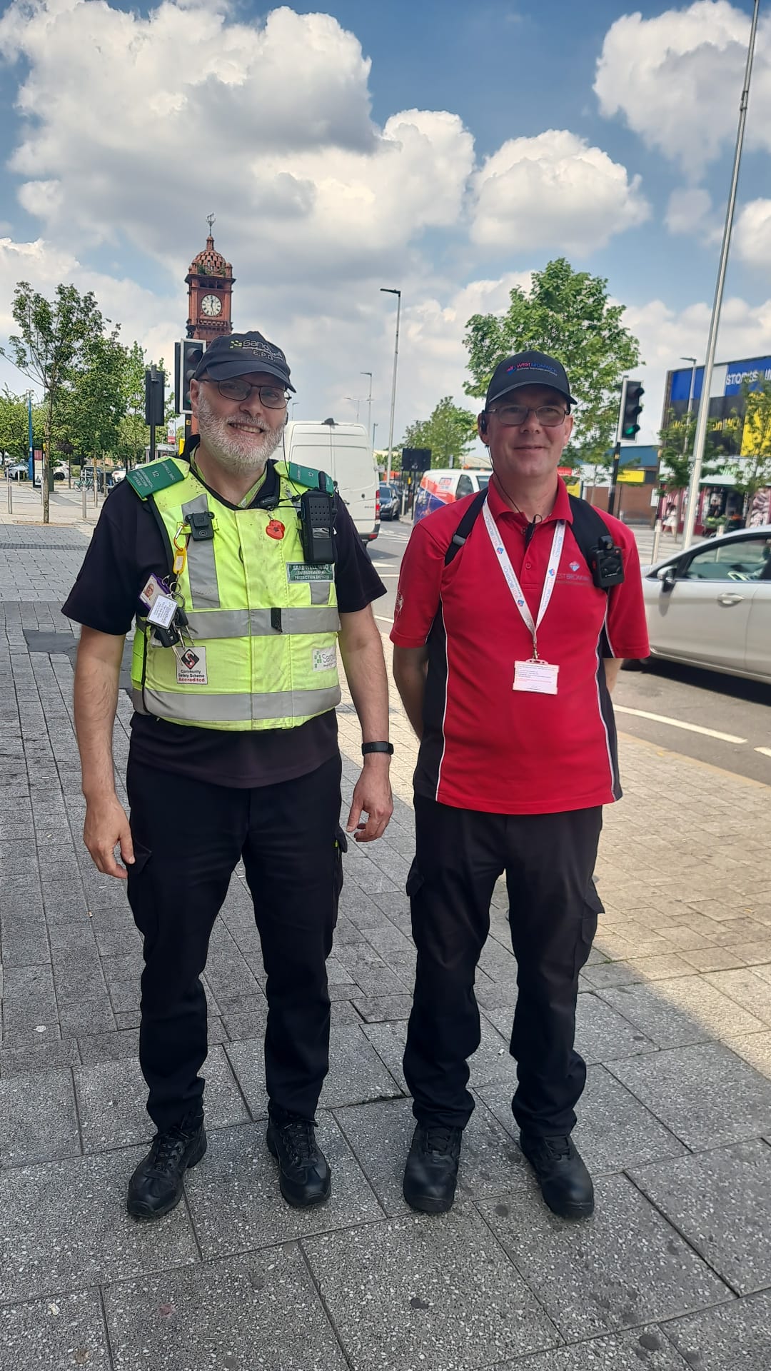 Today EPO’s patrolling with BID Ambassadors in Carters Green, West Bromwich visiting local buisnessess in the BID area.