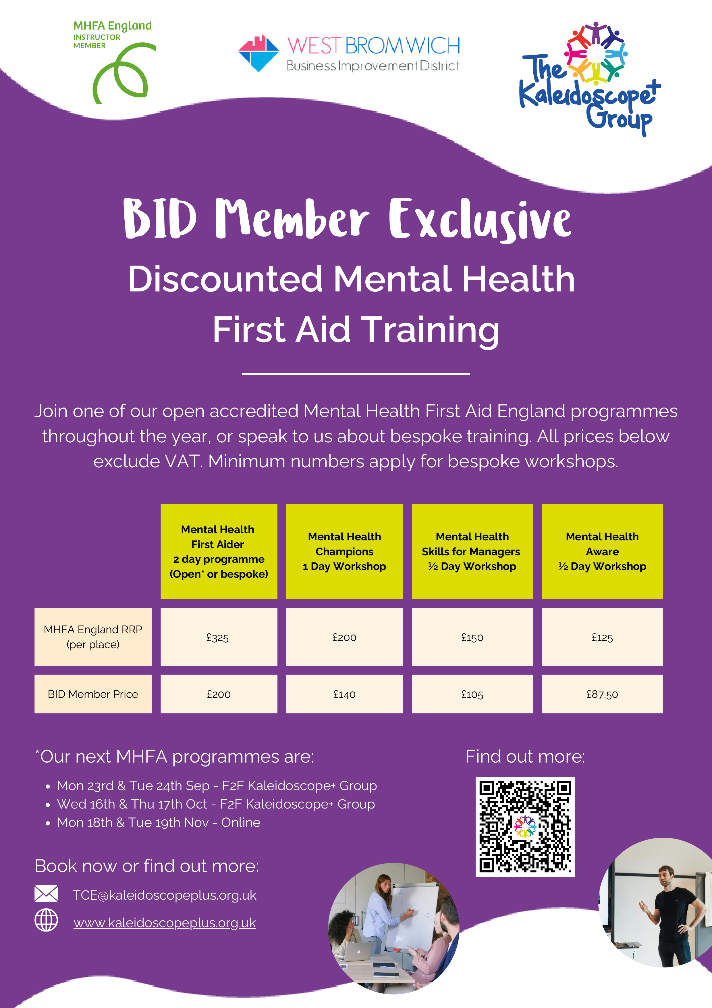 The Kaleidoscope Group Mental Health First Aid Training DISCOUNT