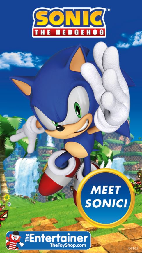 Come and meet Sonic The Hedgehog this Saturday 7th September 2024 between 11am – 4pm at The Entertainer in New Square Shopping Centre, West Bromwich.